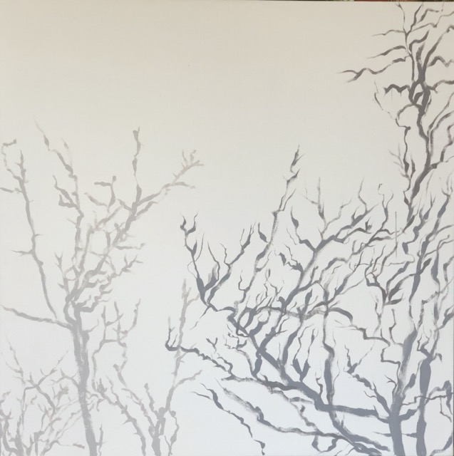 Shadow V, oil/canvas, 36 x 36 inches 