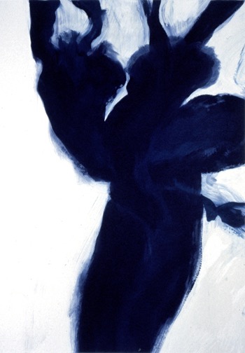 Black Iris No. 2, screen monotype, 30 x 22 inch Arches 88, sold, CN-96.028