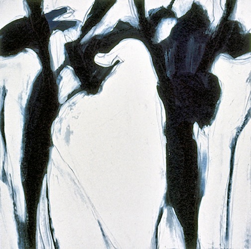 Black Iris No. 24, 1997, screen monotype 22 x 22 inch Arches 88, sold, CN-9757